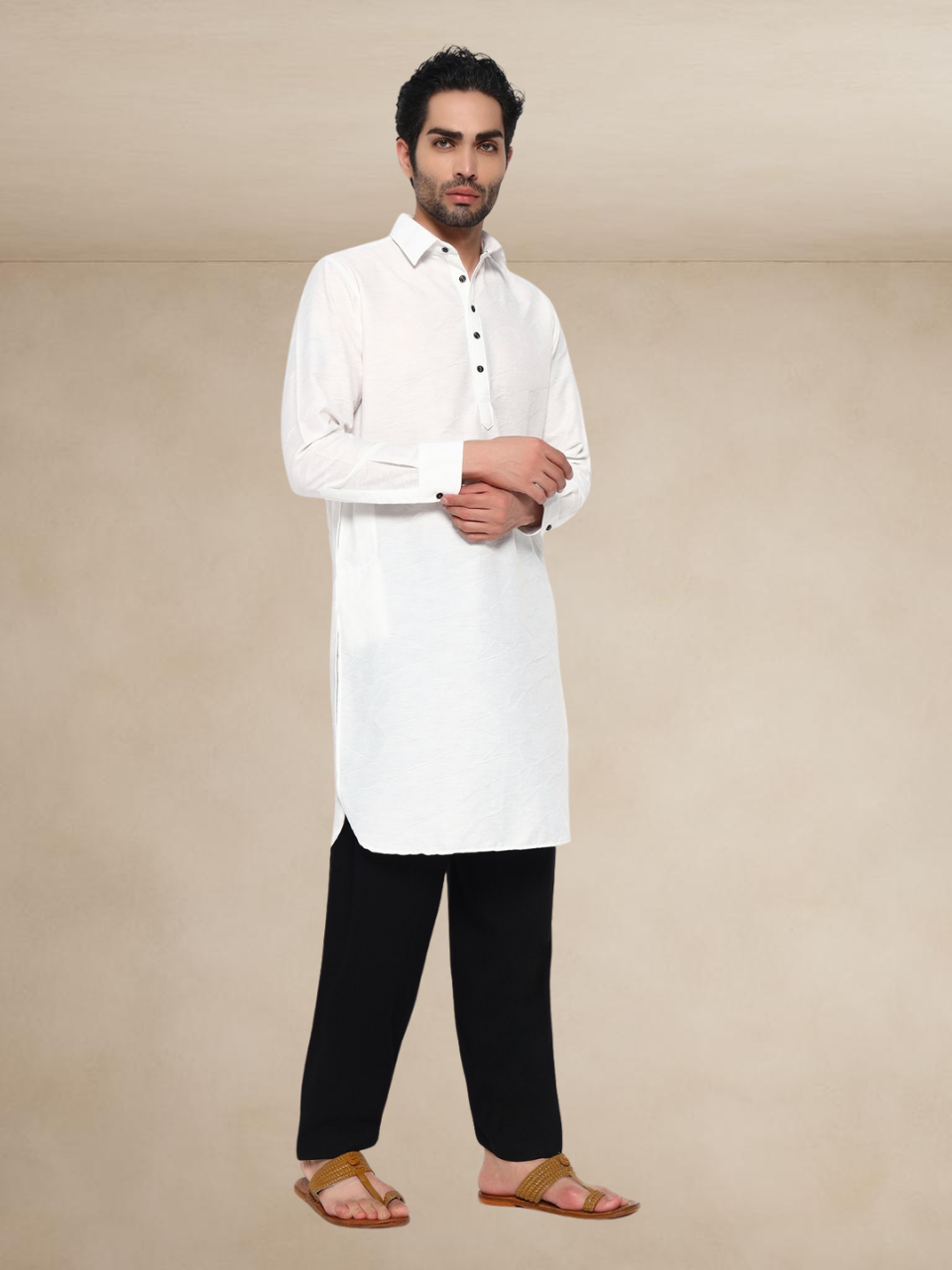 Embroidered Popover Pathani Suit