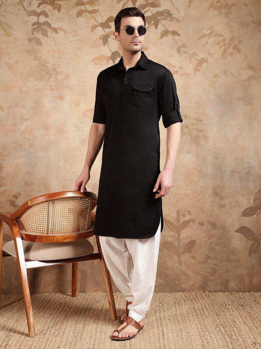 Black Pathani Suit